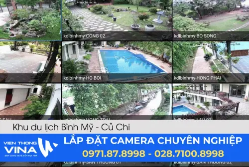 Lắp đặt hệ thống camera giám sát Khu du lịch Bình Mỹ - Củ Chi