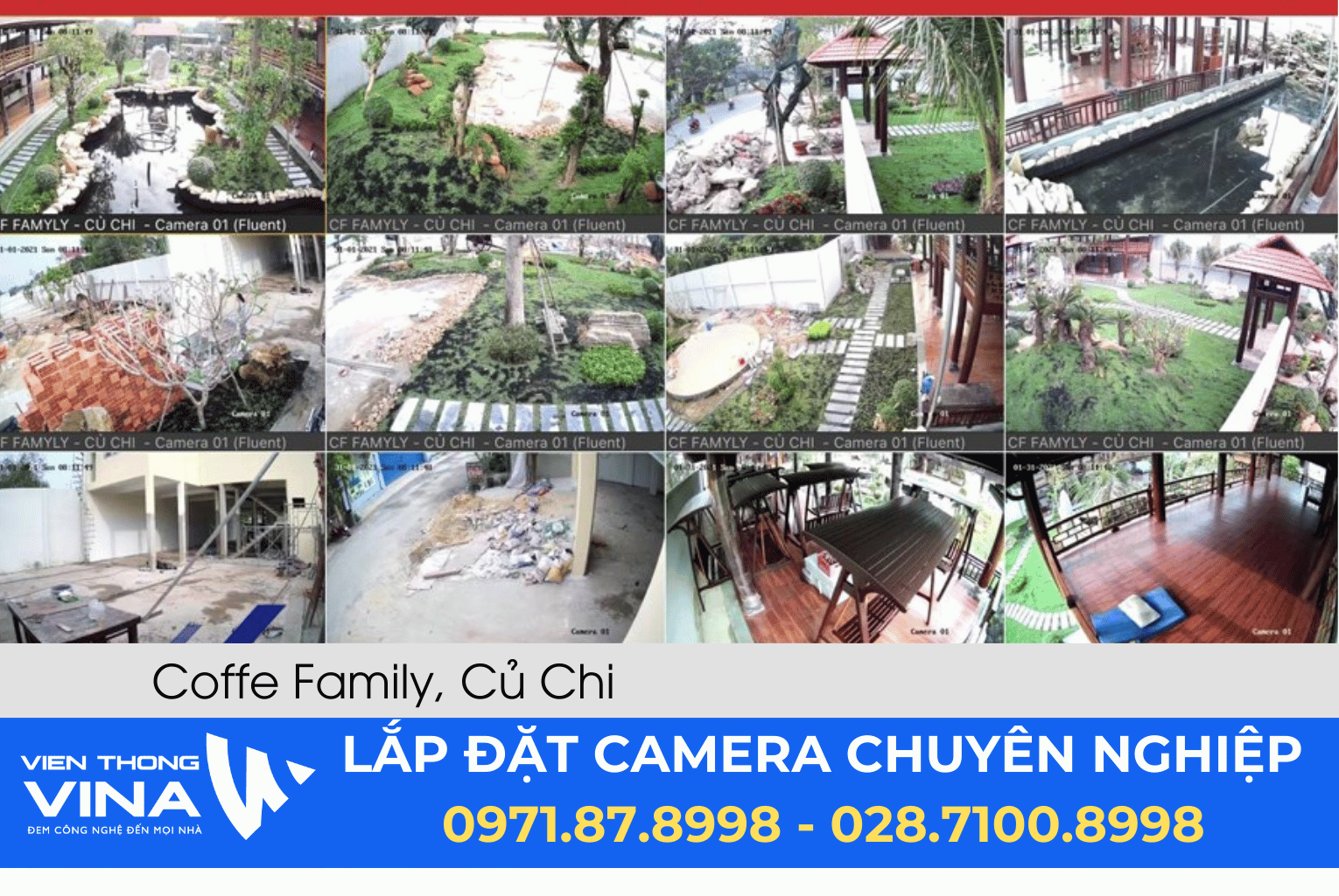 Lắp đặt hệ thống camera quan sát và hệ thống mạng quán cà phê FAMILY tại Củ Chi (TP.HCM) 