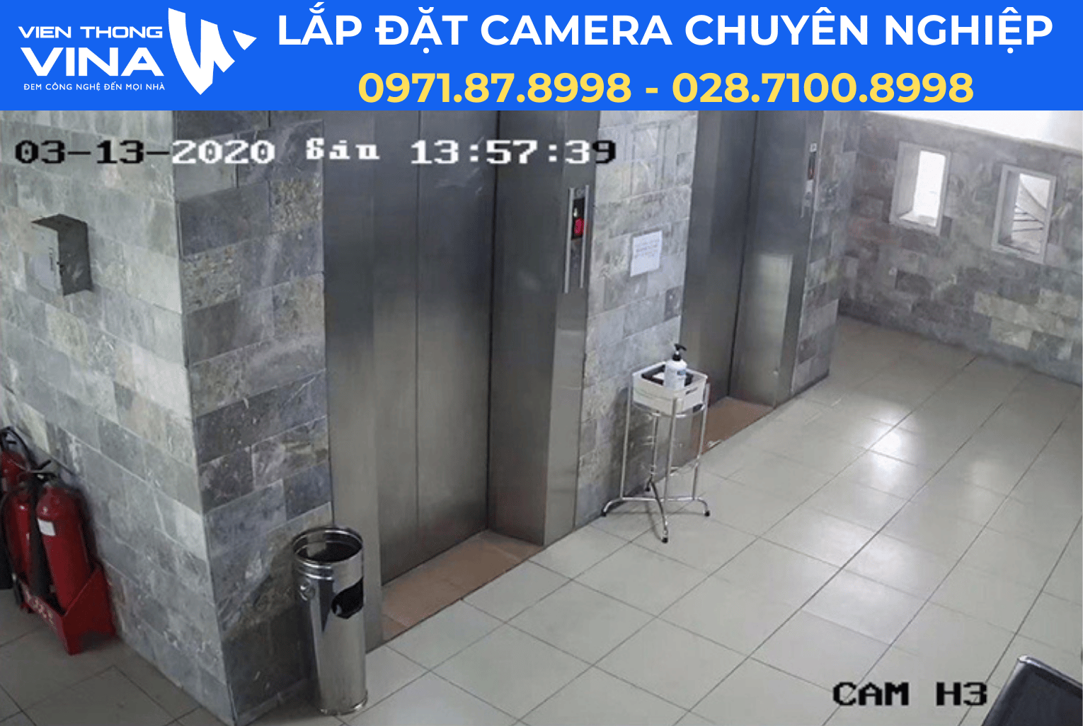 Lắp đặt hệ thống camera quan sát tại Chung cư Green Building