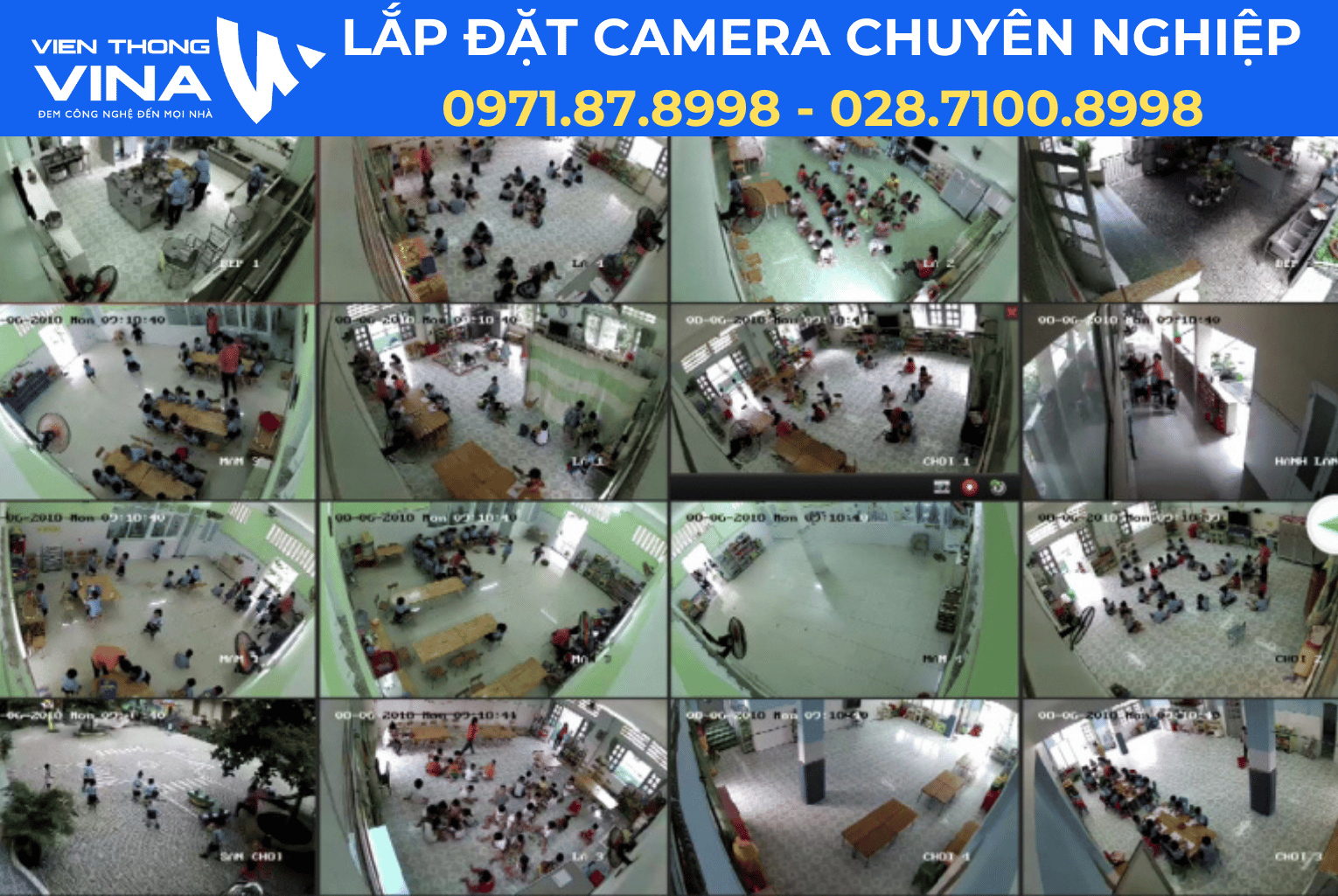 Lắp đặt hệ thống camera quan sát tại Trường Mầm non Sapa