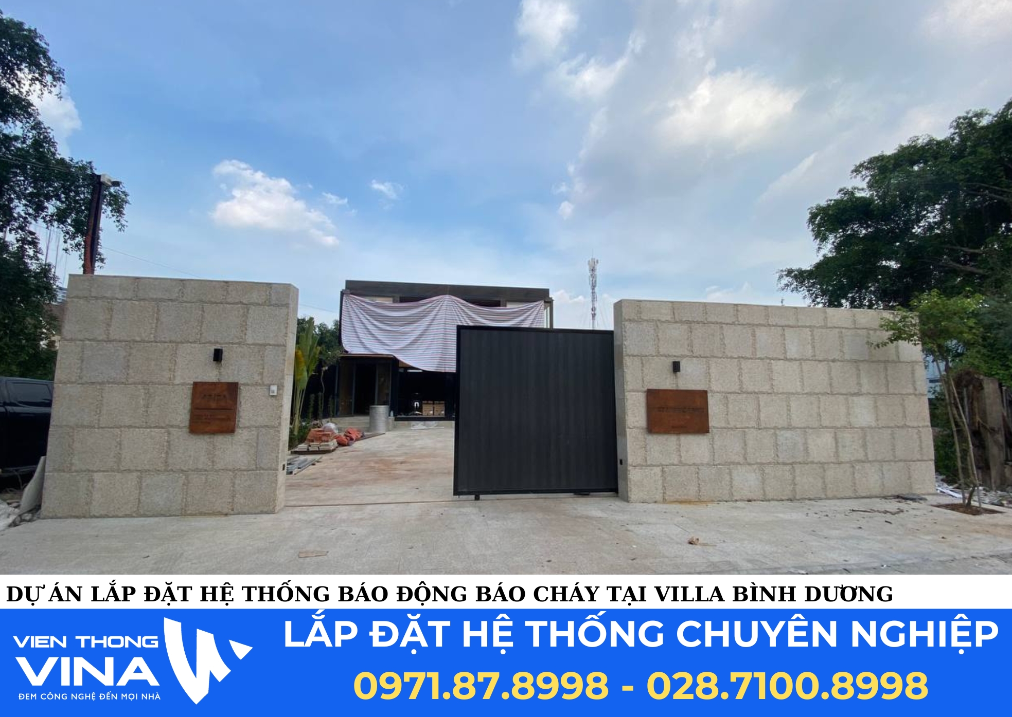 Dự Án Lắp Đặt Hệ Thống Báo Động Báo Cháy Tại Villa Bình Dương