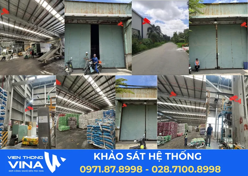 Khảo sát vị trí lắp camera tại nhà xưởng và kho hàng Công ty TNHH Phân Bón Hàn - Việt