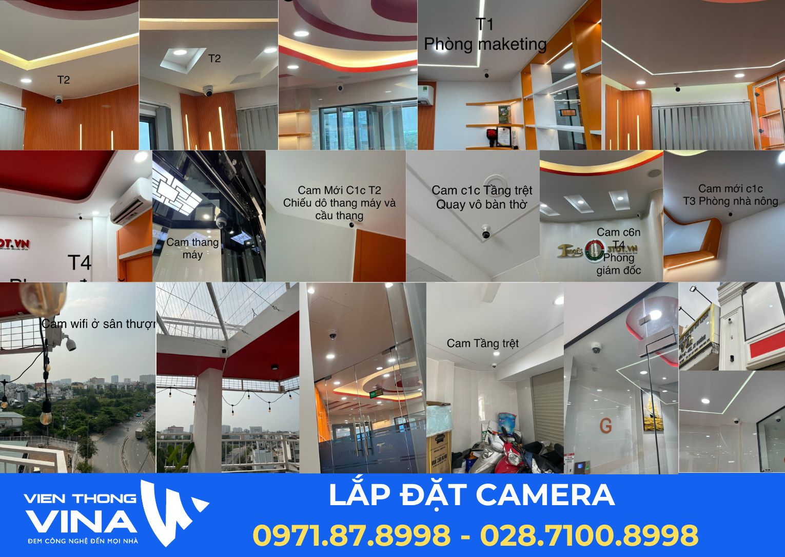 Hình ảnh thi công camera tại Phân Bón 3 Tốt