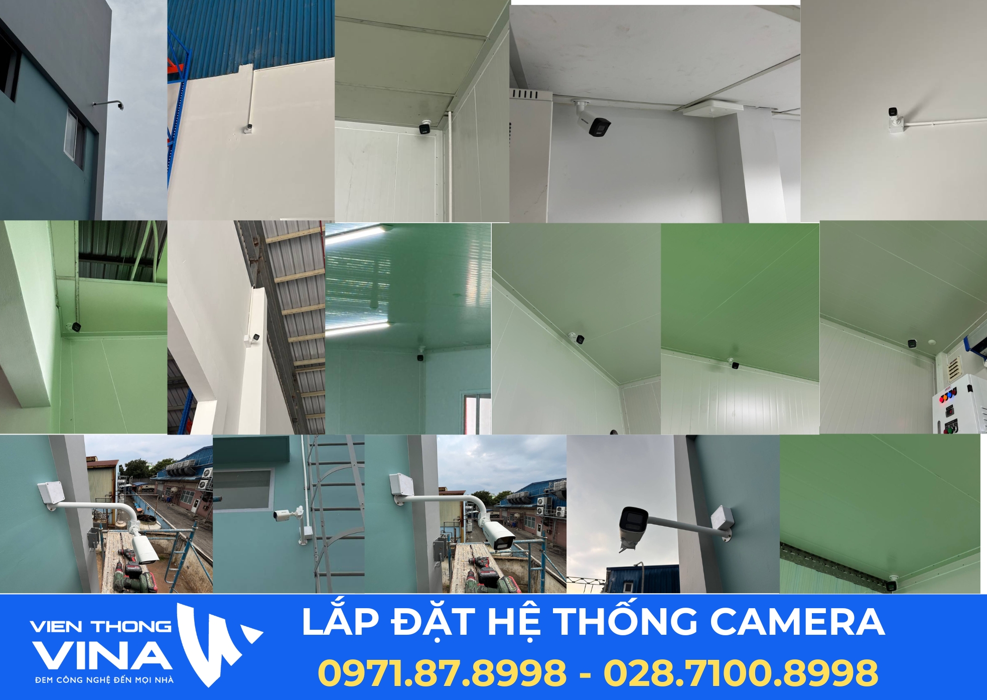 Hình ảnh thi công camera tại Kho Kamereo