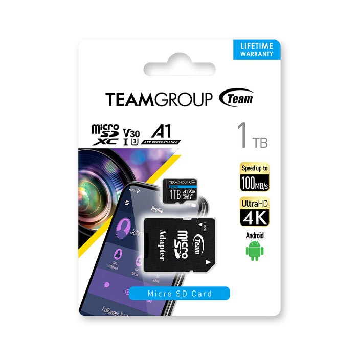 Thẻ nhớ TeamGroup Elite 1TB UHS-I U3 V30 A1 – TEAUSDX1TIV30A103