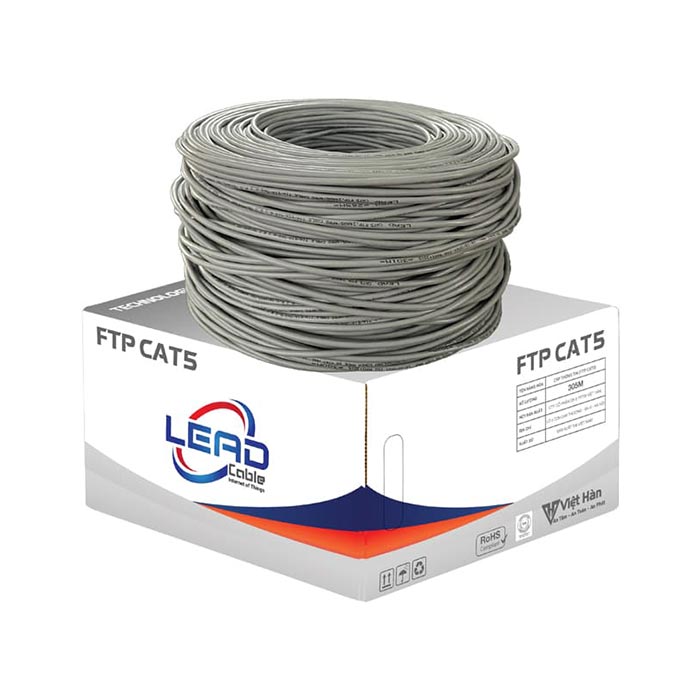 Dây cáp mạng Việt Hàn LEAD CAT5 FTP 25AWG