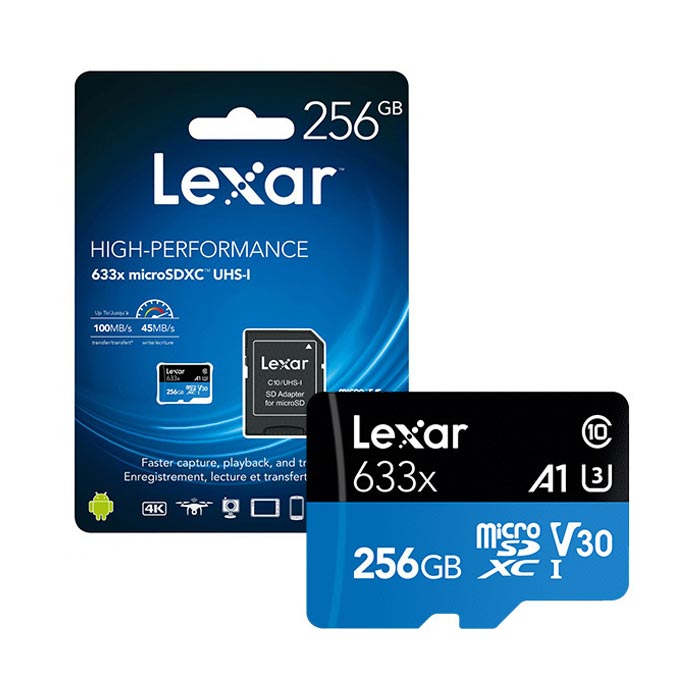 Thẻ nhớ giám sát Micro SD 256GB Lexar LSDMI256BB633A