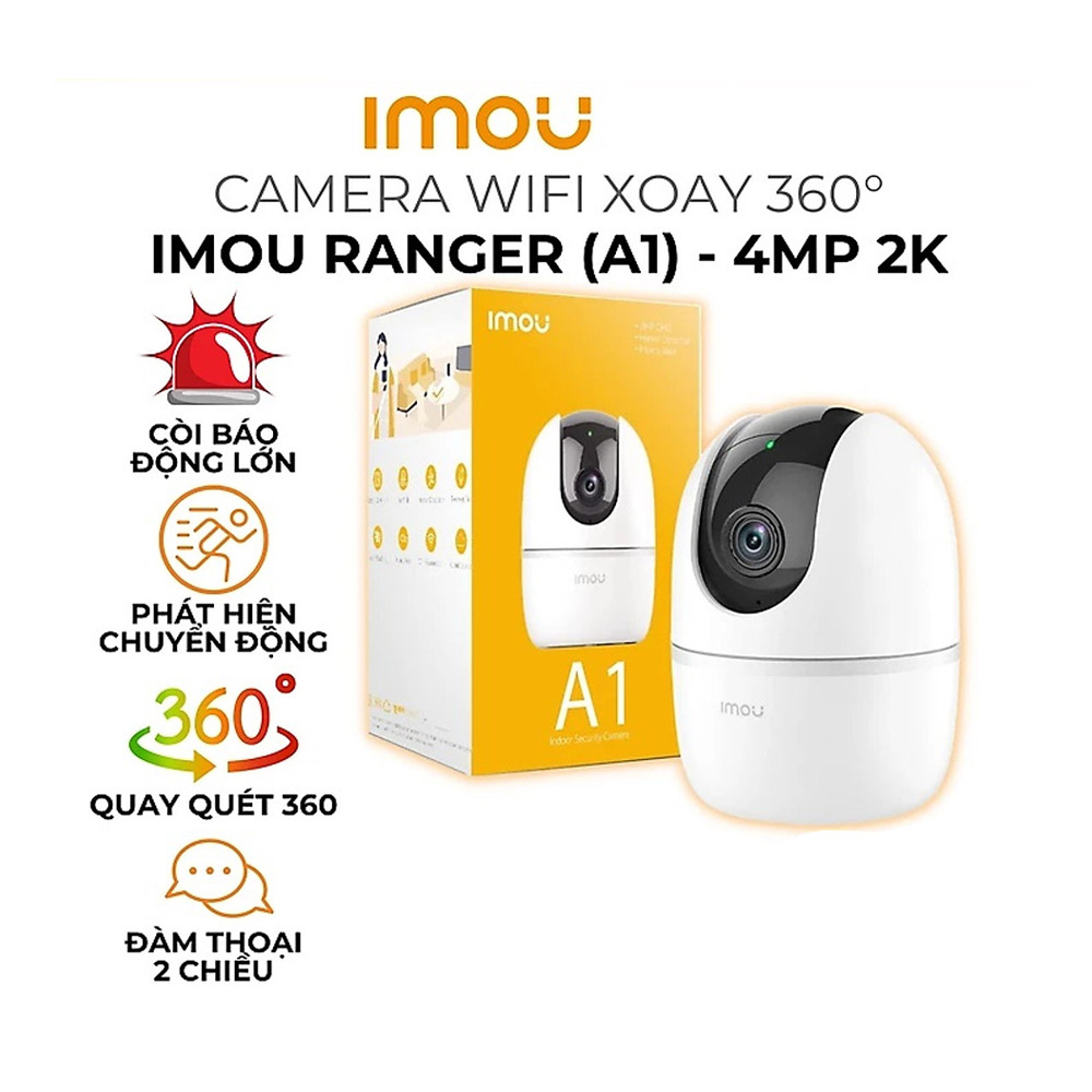 Camera Wifi 4MP IMOU IPC-A42P-D-V2 phát hiện người lạ bằng AI