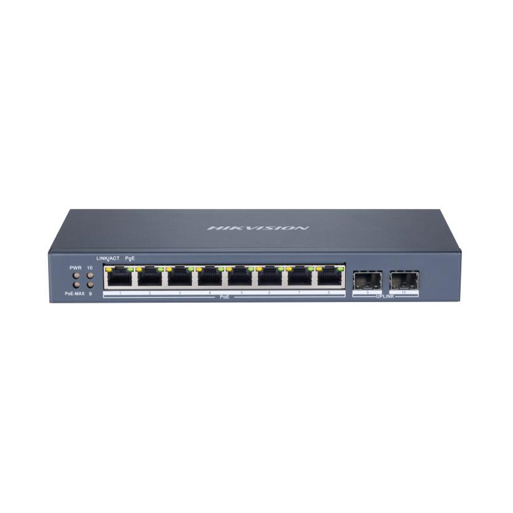 Switch mạng thông minh 8 cổng PoE Gigabit HIKVISION DS-3E1510P-SI