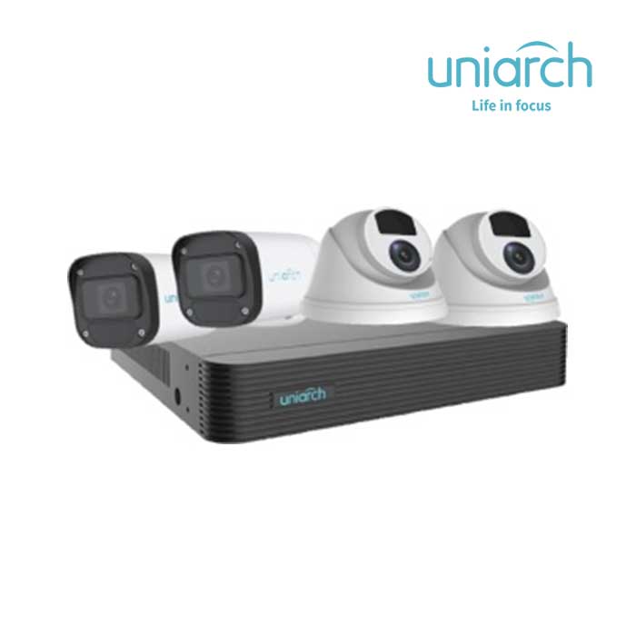 Bộ Kit 4 Camera IP 4MP UNIARCH COMBO X44P1