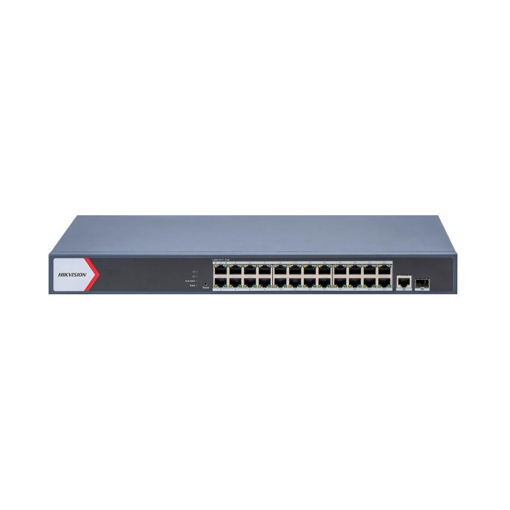 Switch mạng thông minh 24 cổng PoE Gigabit HIKVISION DS-3E1526P-EI/M