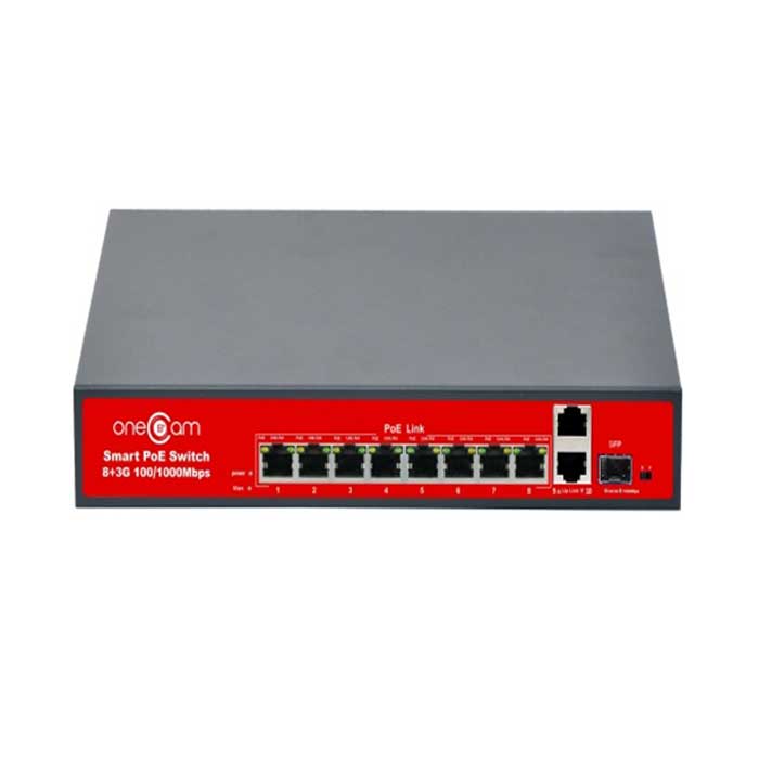 Switch PoE 8 cổng ONECAM SW-10-08P-1SFP-G chất lượng cao