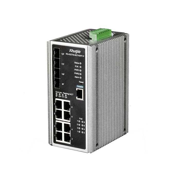 Switch PoE công nghiệp RUIJIE RG-IS2700-8GT4SFP-P