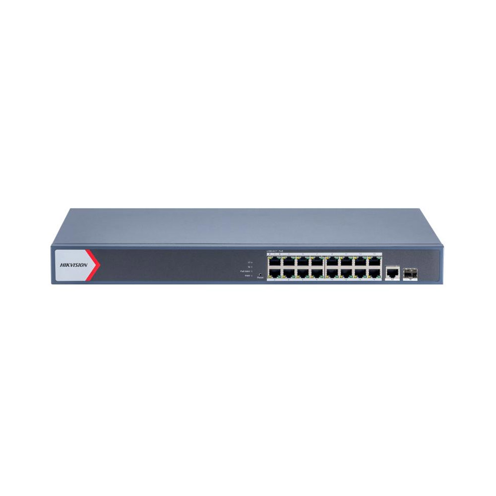 Switch mạng thông minh 16 cổng PoE Gigabit HIKVISION DS-3E1518P-EI/M