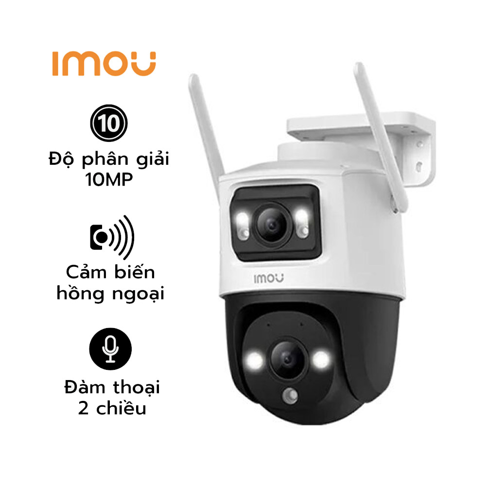 Camera Wifi iMOU Cruiser Dual 10MP IPC-S7XP-10M0WED Xoay 360 Ngoài Trời