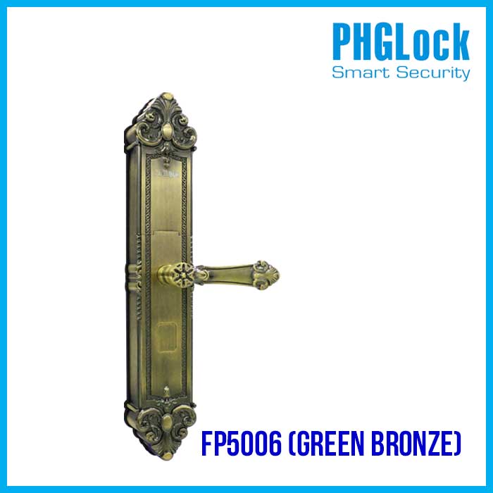 Khóa cửa cho biệt thự, căn hộ sang trọng PHGLOCK FP5006 (Green Bronze)