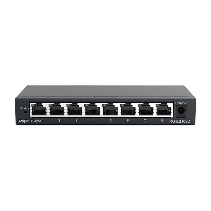 Switch 8 cổng 10/100/1000 BASE-T RUIJIE RG-ES108GD