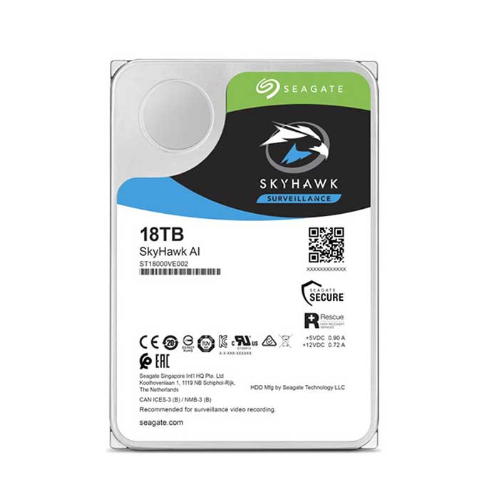 Ổ cứng giám sát SEAGATE Skyhawk AI 18TB ST18000VE002