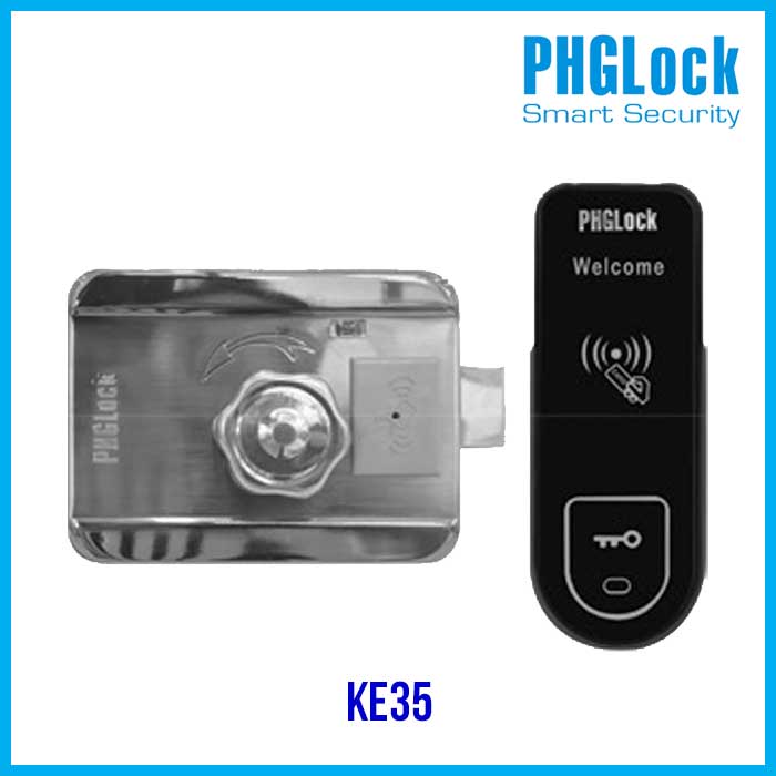 Khóa cổng thẻ từ lắp ngoài trời PHGLock KE35