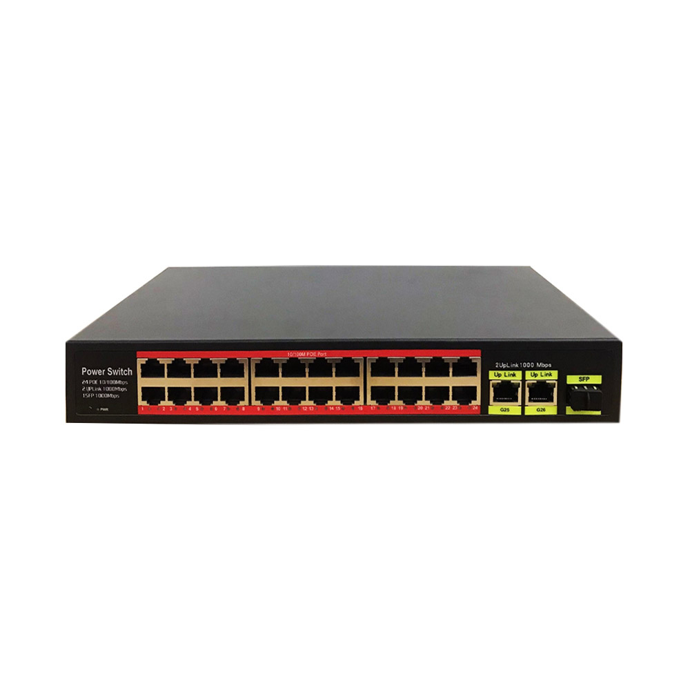 Switch POE 24 cổng OneCam SW-26-24P-B-1SFP