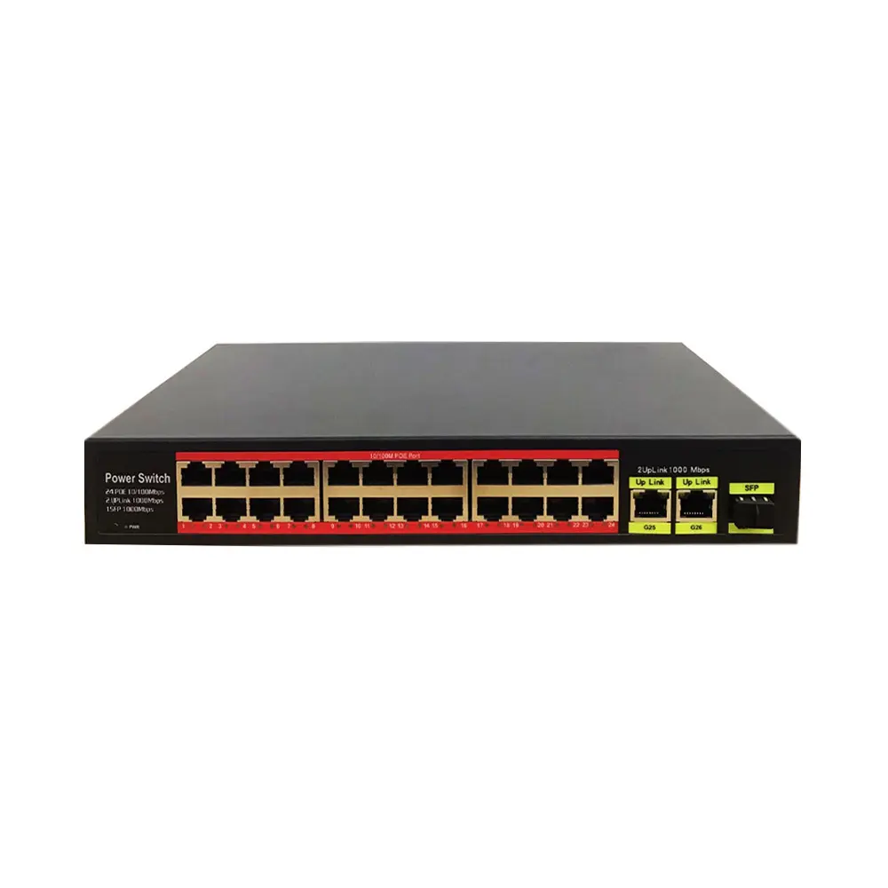 Switch POE 24 cổng OneCam SW-26-24P-B-1SFP