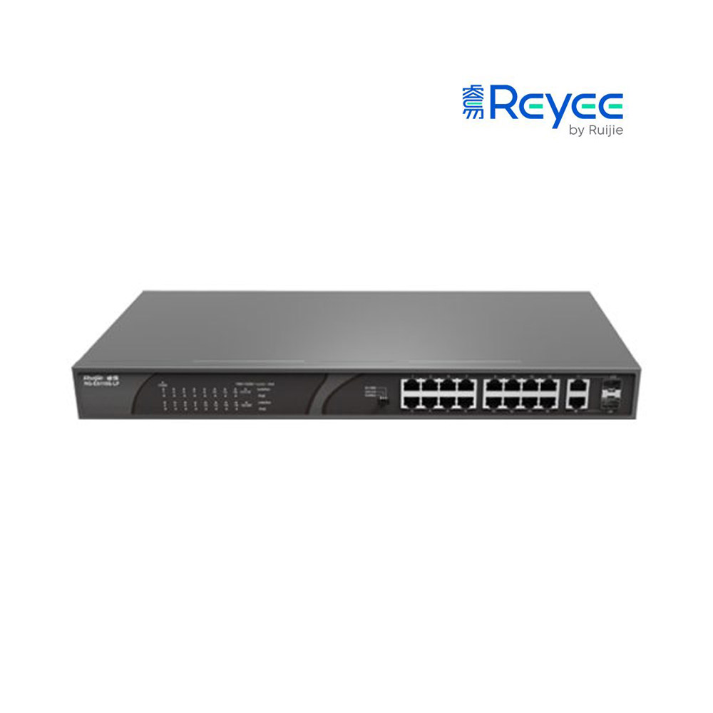 Unmanaged switch 16 cổng 10/100 BASE-T PoE/PoE+ Reyee RG-ES118S-LP