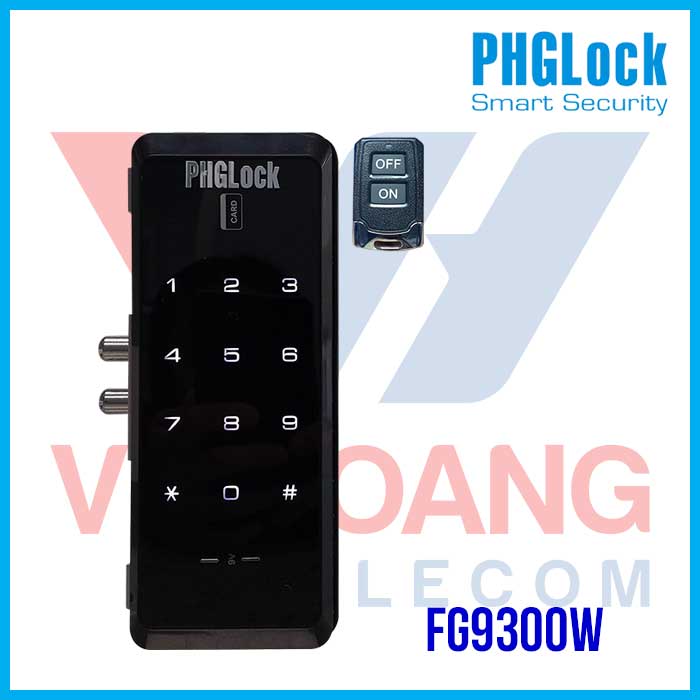 Khóa cửa kính cho văn phòng, shop PHGLOCK FG9300W