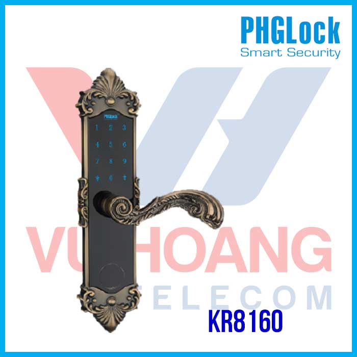 Khóa cửa cho căn hộ cao cấp, nhà phố, biệt thự PHGLOCK KR8160