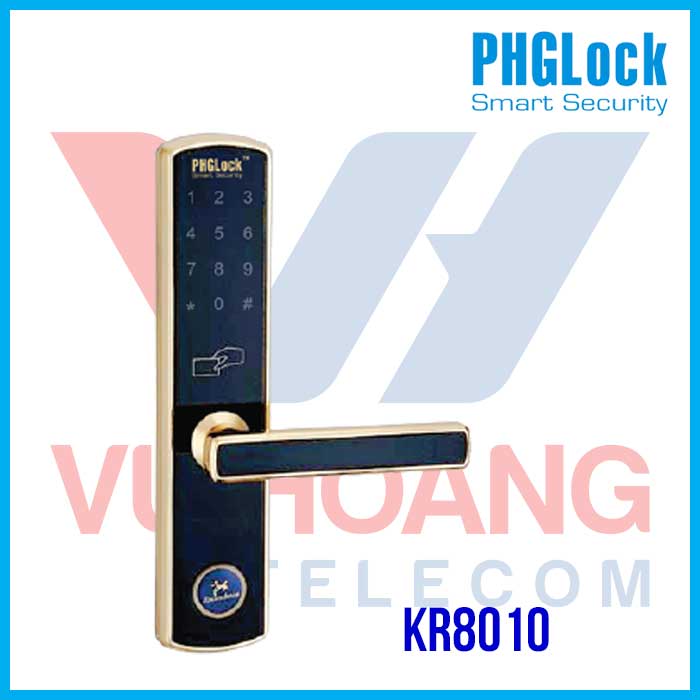 Khóa cửa cho căn hộ cao cấp, nhà phố, biệt thự PHGLOCK KR8010