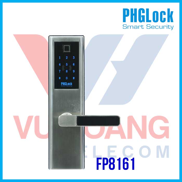 Khóa vân tay cho căn hộ cao cấp, nhà phố PHGLOCK FP8161