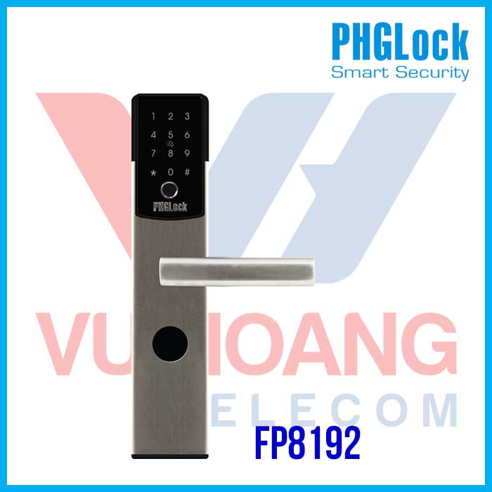 Khóa vân tay cho căn hộ, nhà phố PHGLOCK FP8192