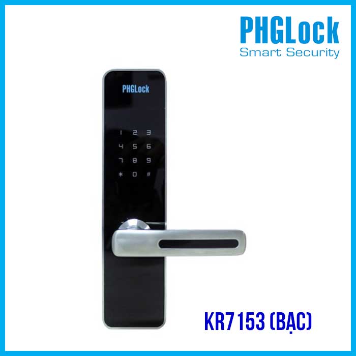 Khóa cửa cho căn hộ, nhà phố PHGLOCK KR7153-S (Bạc)