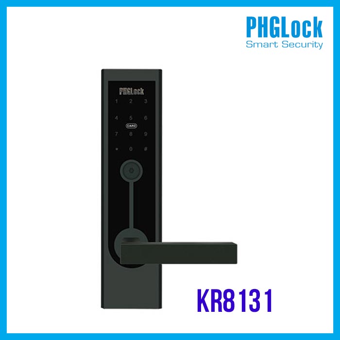 Khóa cửa điện tử cho căn hộ PHGLOCK KR8131-B (Đen)