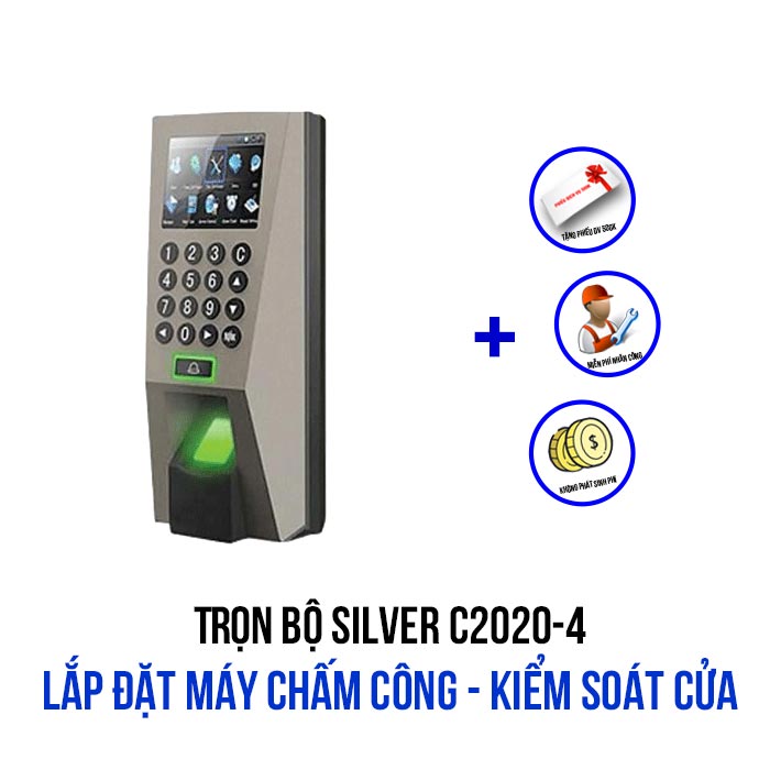 Lắp đặt máy chấm công – kiểm soát cửa Ronald Jack (SILVER C2020-4)