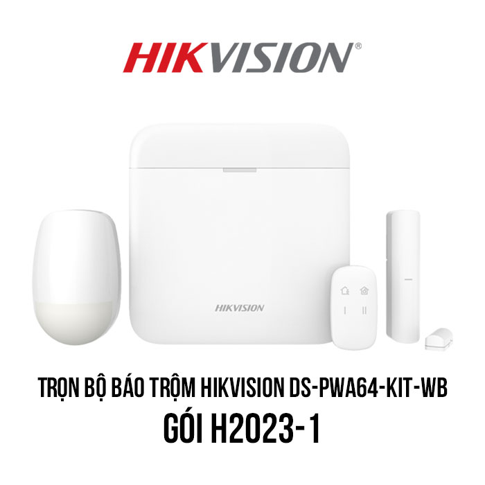 Lắp đặt trọn bộ báo trộm HIKVISION DS-PWA64-Kit-WB (H2023-1)