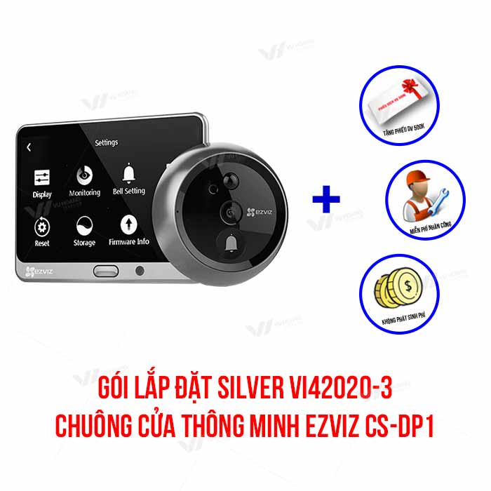 Lắp đặt chuông cửa thông minh EZVIZ CS-DP1 (SILVER VI42020-3)