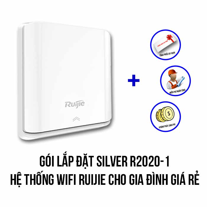 Lắp đặt hệ thống Wifi Ruijie cho gia đình giá rẻ (Silver R2020-1)