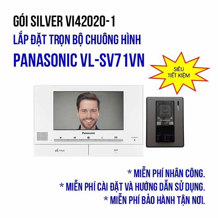 Lắp đặt trọn bộ chuông hình Panasonic VL-SV71VN (SILVER VI42020-1)