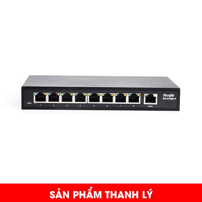 [Thanh lý] Switch 8 cổng RUIJIE RG-S1809-P