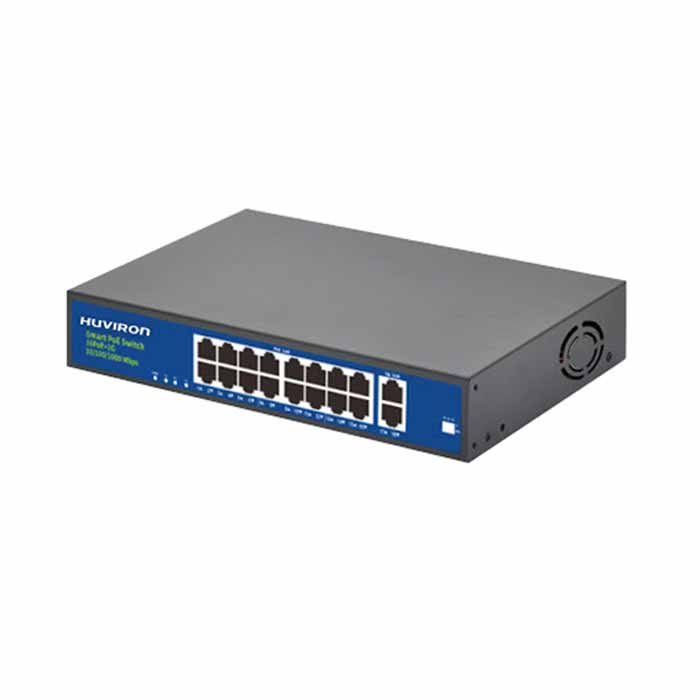 Switch POE 16 cổng Huviron F-SP3-16F2G1S-BL