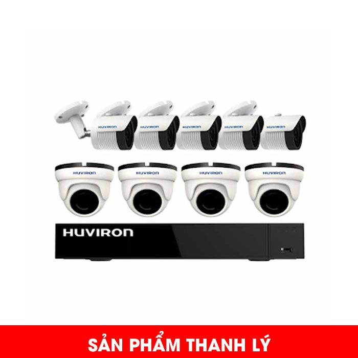 [Thanh lý] Bộ kit 9 camera IP Huviron F-KIT9