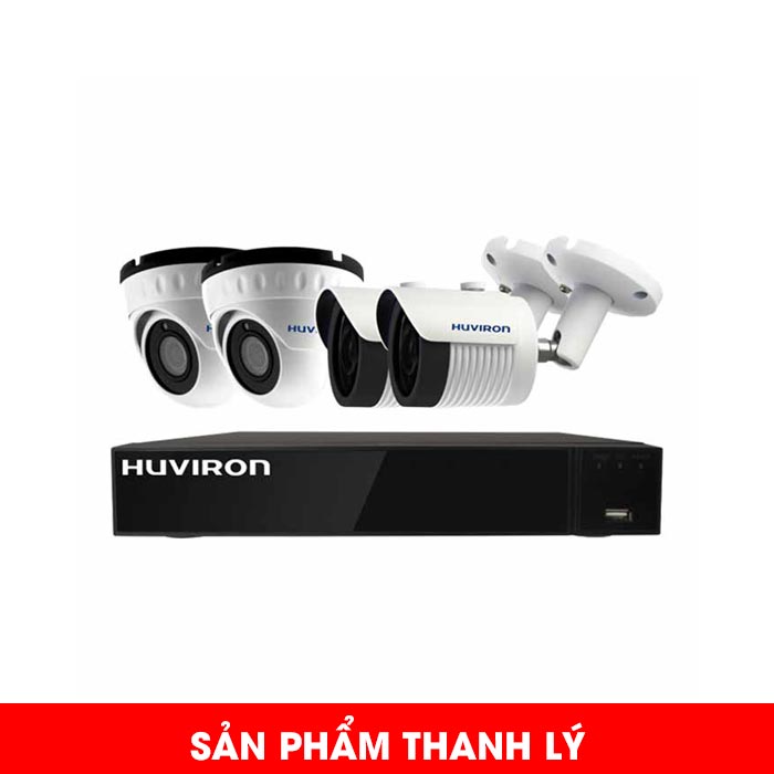 [Thanh lý] Bộ kit 4 camera IP Huviron F-KIT4POE