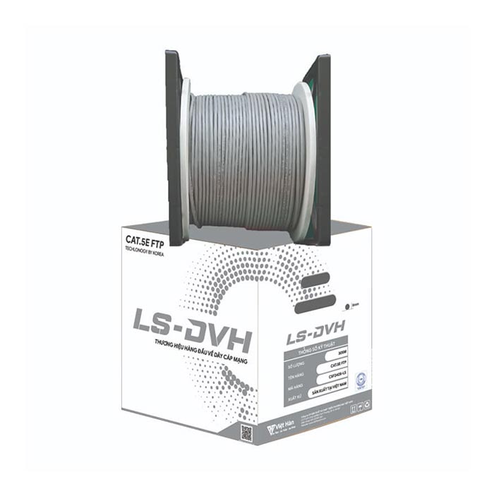 Dây cáp mạng Việt Hàn FTP CAT5E [Vỏ màu ghi]