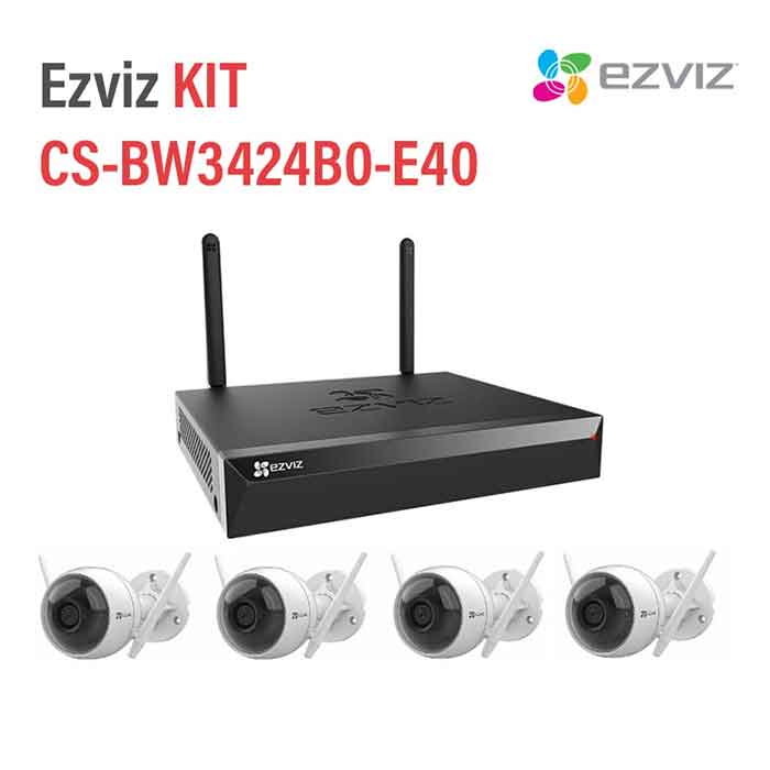 Bộ Kit 4 Camera Wifi 2MP EZVIZ CS-BW3424B0-E40