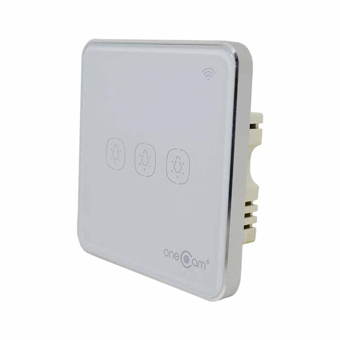 Công Tắc Wifi Cảm Ứng 3 Nút Vuông ONECAM LS-203