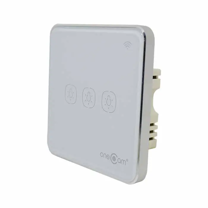 Công Tắc Wifi Cảm Ứng 3 Nút Vuông ONECAM LS-203