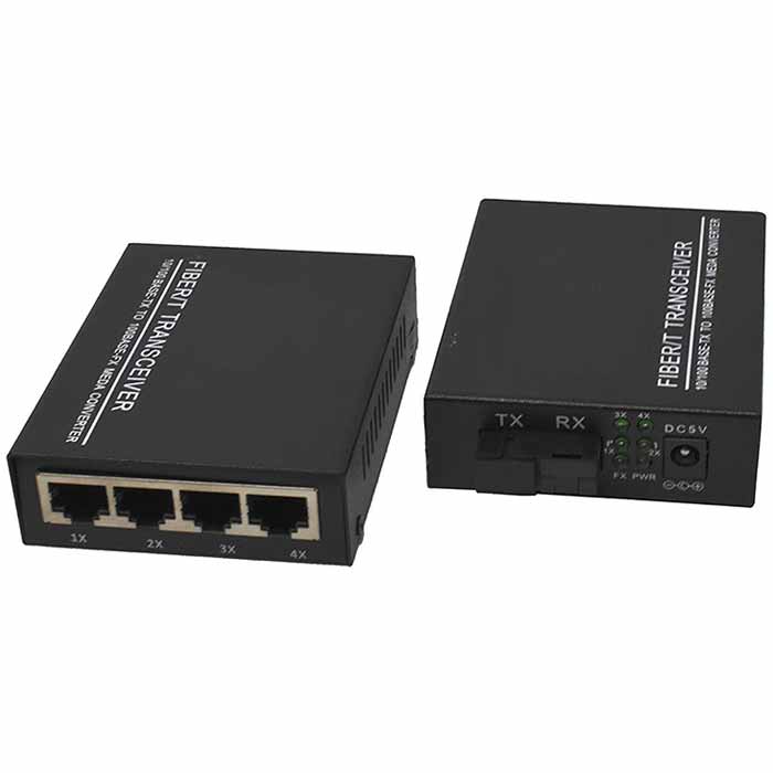 Converter quang 4 cổng ONECAM MSW-04-1F