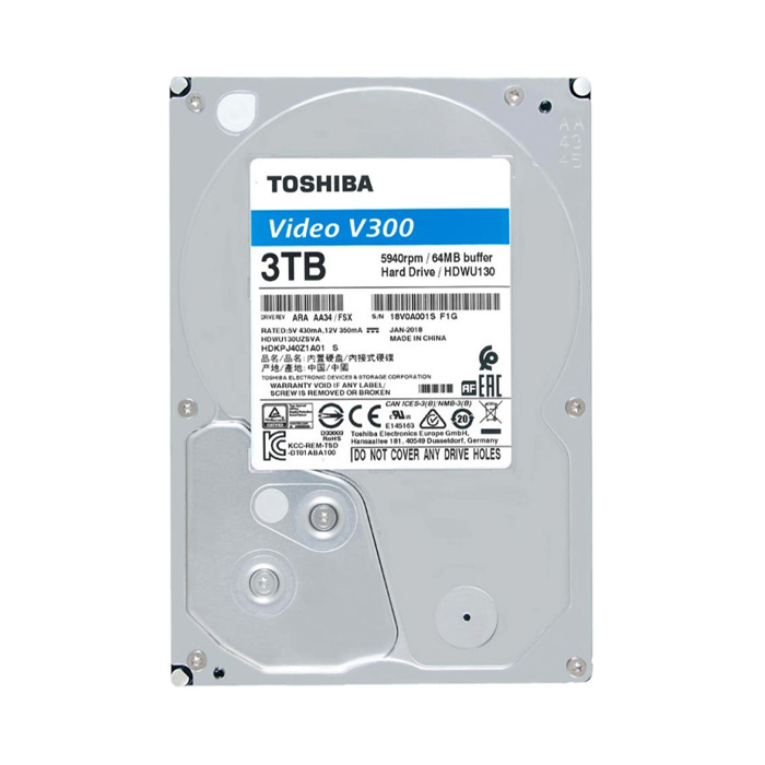 Ổ cứng giám sát 3TB TOSHIBA HDWU130UZSVA