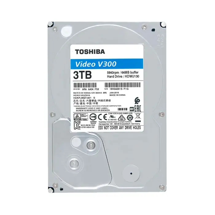 Ổ cứng giám sát 3TB TOSHIBA HDWU130UZSVA