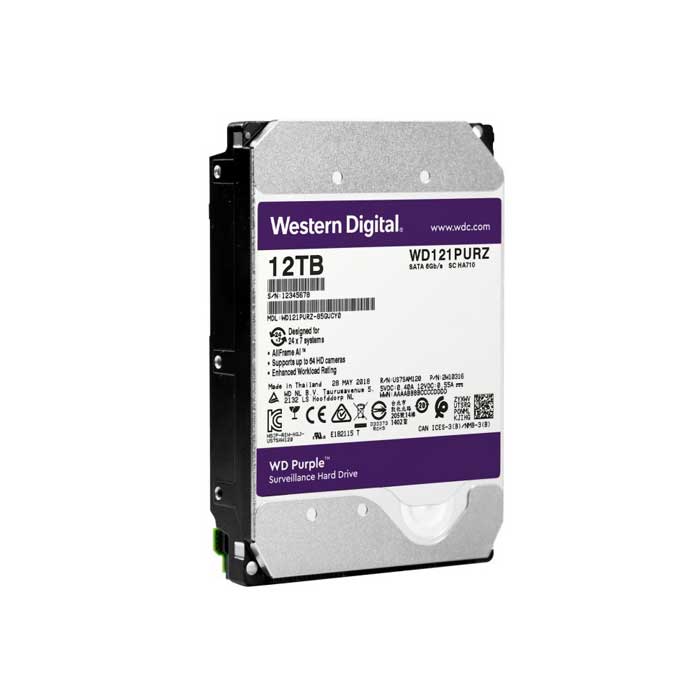 Ổ cứng giám sát WD Purple 12TB WD121PURZ